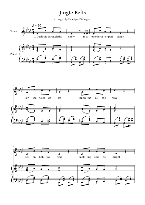 Jingle Bells (arr. Henrique F Mangoni)