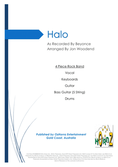 Halo (arr. Jon Woodend)