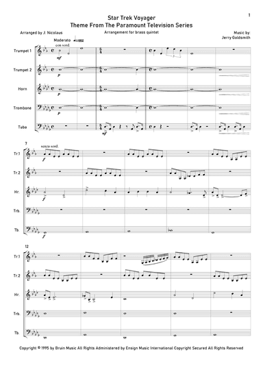 Star Trek - Voyager(r) (arr. John Nicolaus)