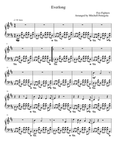 Everlong (arr. Mitchell Petingola)
