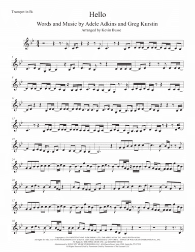 Hello (arr. Kevin Busse)