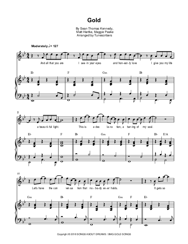 Gold (arr. Tunescribers)