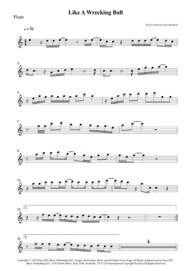 Like A Wrecking Ball (arr. Wesley S. SIlva)