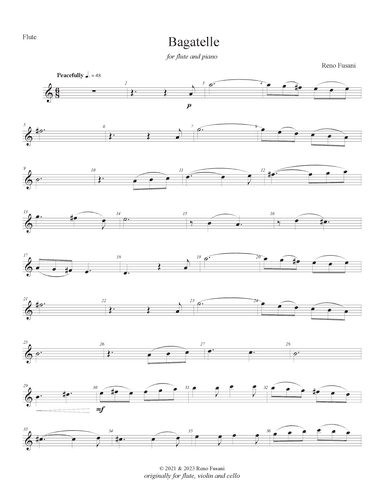 Bagatelle (for flute and piano)