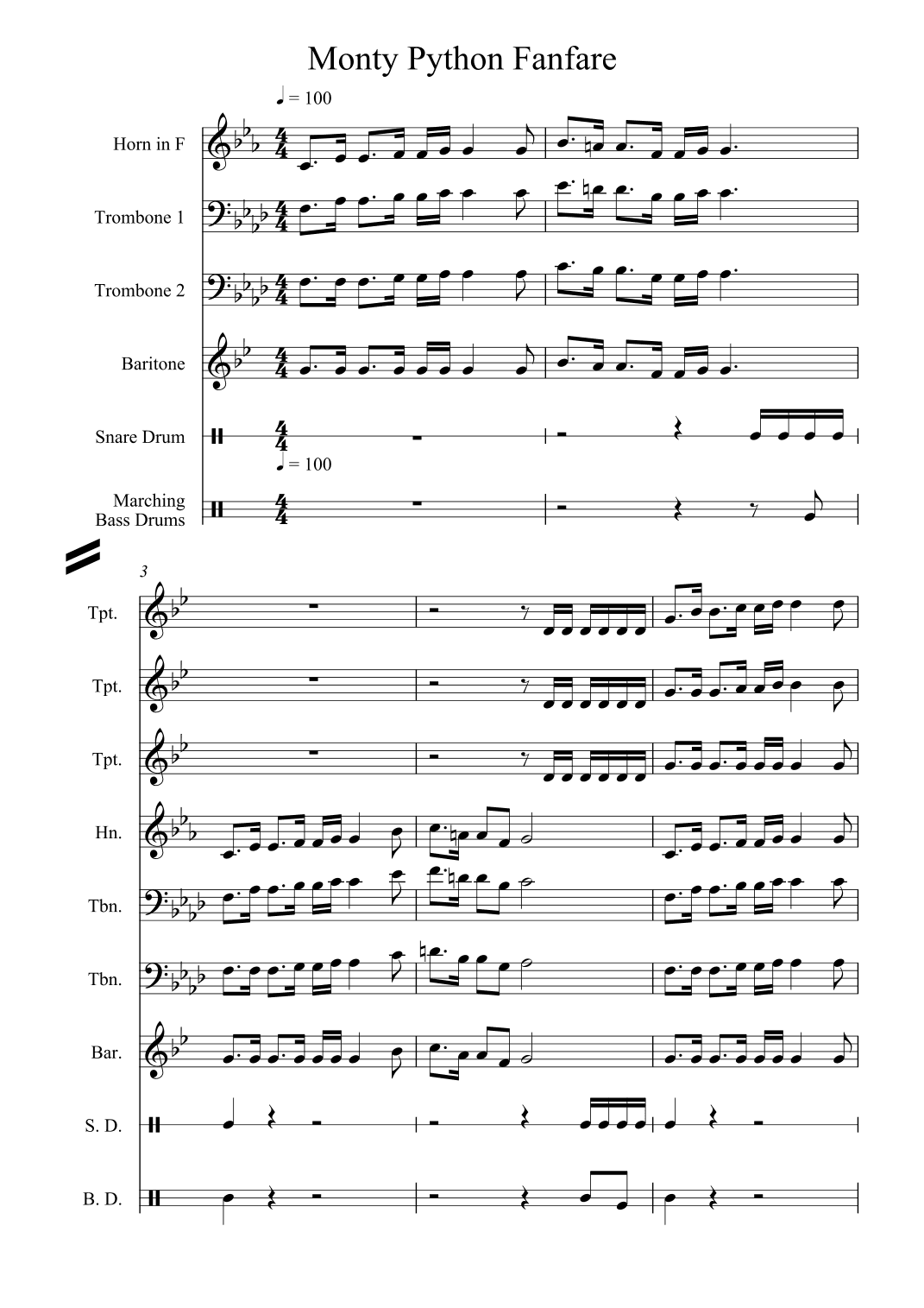 Sir Robin's Song (arr. Rob Hendrickson)