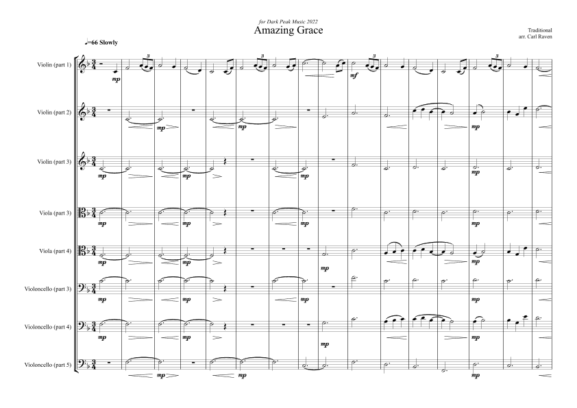 Amazing Grace (arr. Carl Raven)