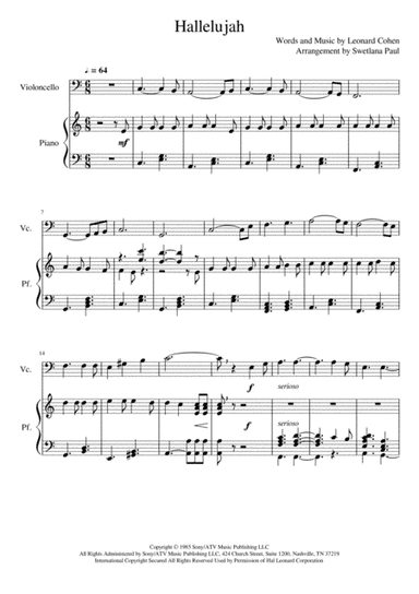 Hallelujah (arr. Swetlana Paul)