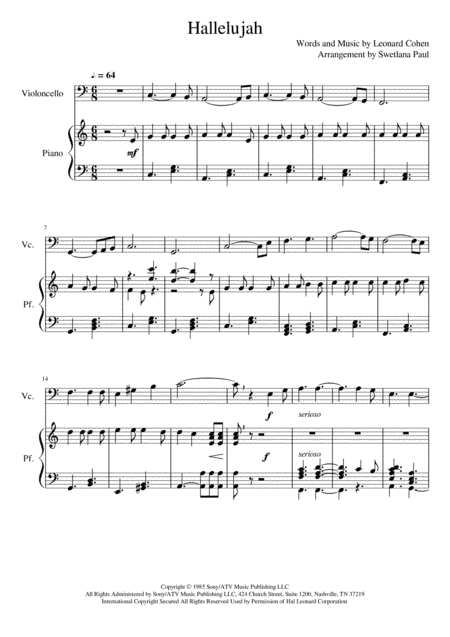 Hallelujah (arr. Swetlana Paul)
