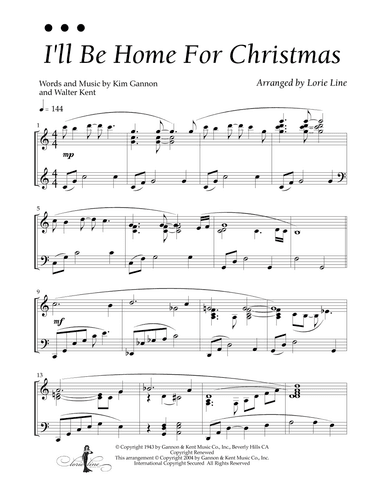 I'll Be Home For Christmas (arr. Lorie Line)