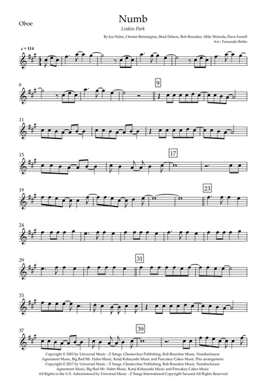 Numb (arr. Fernando Britto)