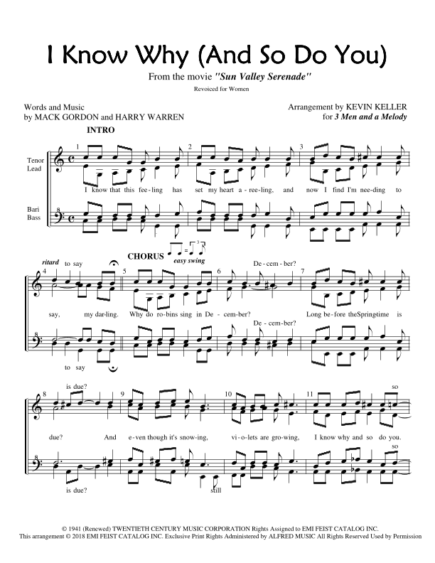 I Know Why (and So Do You) (arr. Kevin Keller)