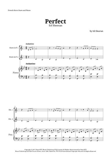 Perfect (arr. Langanho)