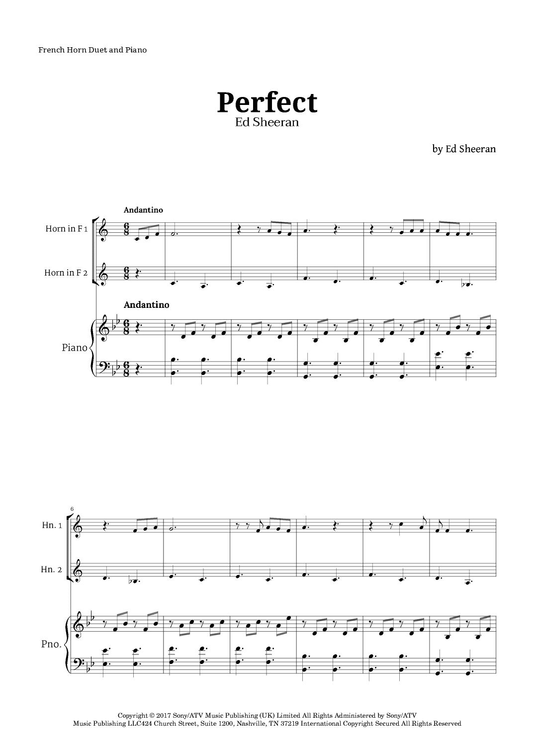 Perfect (arr. Langanho)