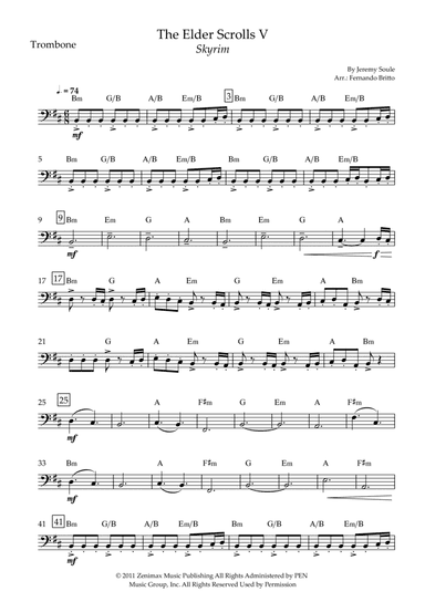 Dragonborn (skyrim Theme) (arr. Fernando Britto)