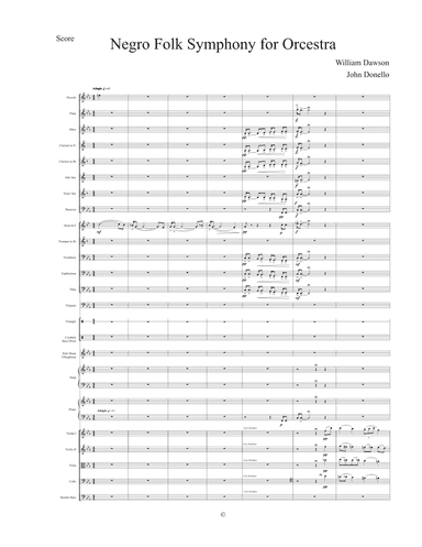 Negro Folk Symphony (first movement) (arr. John Donello)