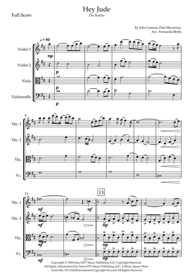 Hey Jude (arr. Fernando Britto)