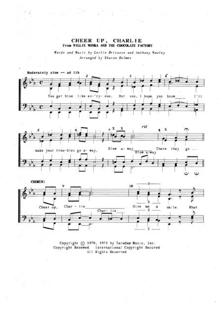 Cheer Up, Charlie (arr. Sharon Holmes)