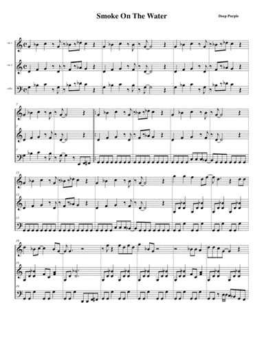 Smoke On The Water (arr. Harry Scorzo)