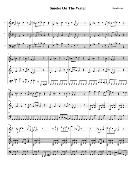 Smoke On The Water (arr. Harry Scorzo)