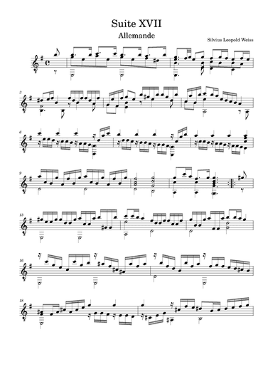 Suite XVII (arr. Benjamin Grace)