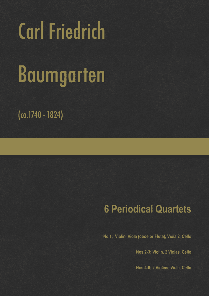 Baumgarten - 6 Periodical Quartets (arr. J.G. Cucó Barber)