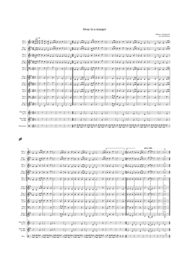 Away in a manger (arr. by Derick Kane) for School Flexi band (arr. Derick Kane)