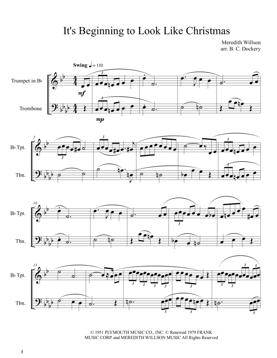 It's Beginning To Look Like Christmas (arr. B. C. Dockery)