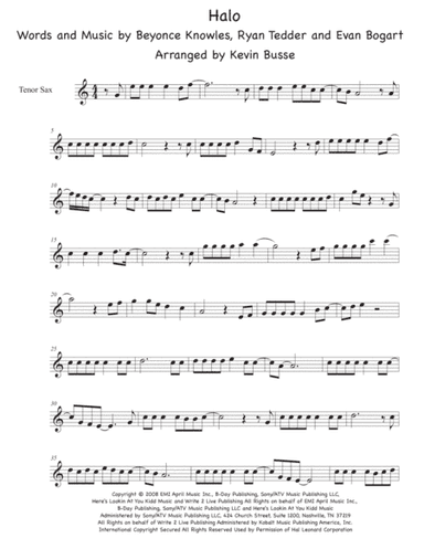 Halo (arr. Kevin Busse)