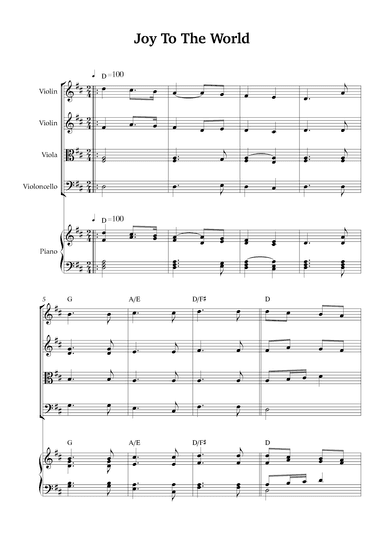 Joy To The World (arr. Karen Gueiros)