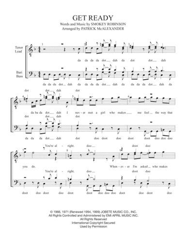 Get Ready (arr. Patrick McAlexander)