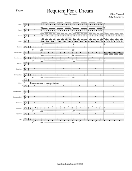 Requiem For a Dream (Lux Aeterna) (arr. Jake Lineberry)