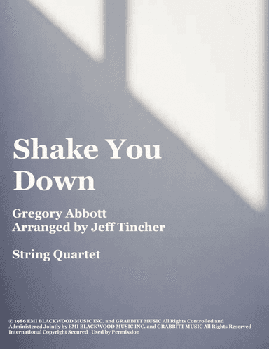 Shake You Down (arr. Jeff Tincher)