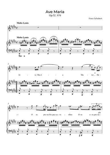 Ave Maria Schubert - Contralto in E (arr. Alex Nunes Rodrigues)
