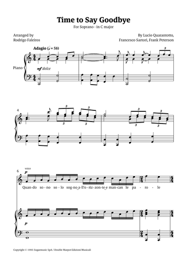 Time To Say Goodbye (arr. Rodrigo Faleiros)