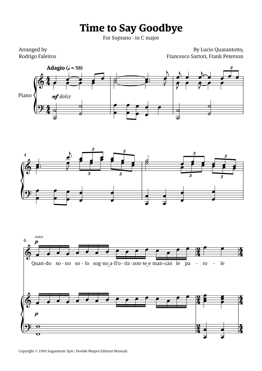 Time To Say Goodbye (arr. Rodrigo Faleiros)