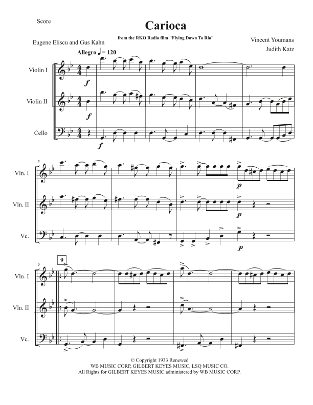 The Carioca (arr. Judith Katz)