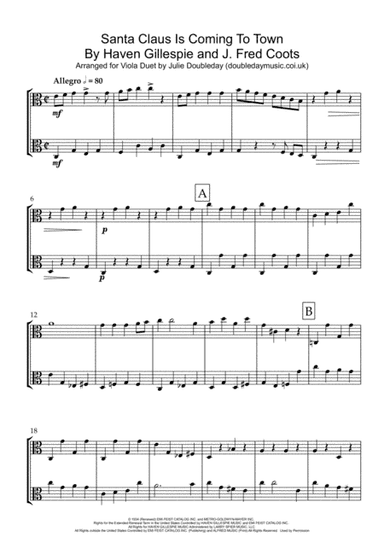 Santa Claus Is Comin' To Town (arr. Julie Doubleday)