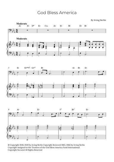 God Bless America ® (arr. Alex Nunes Rodrigues)