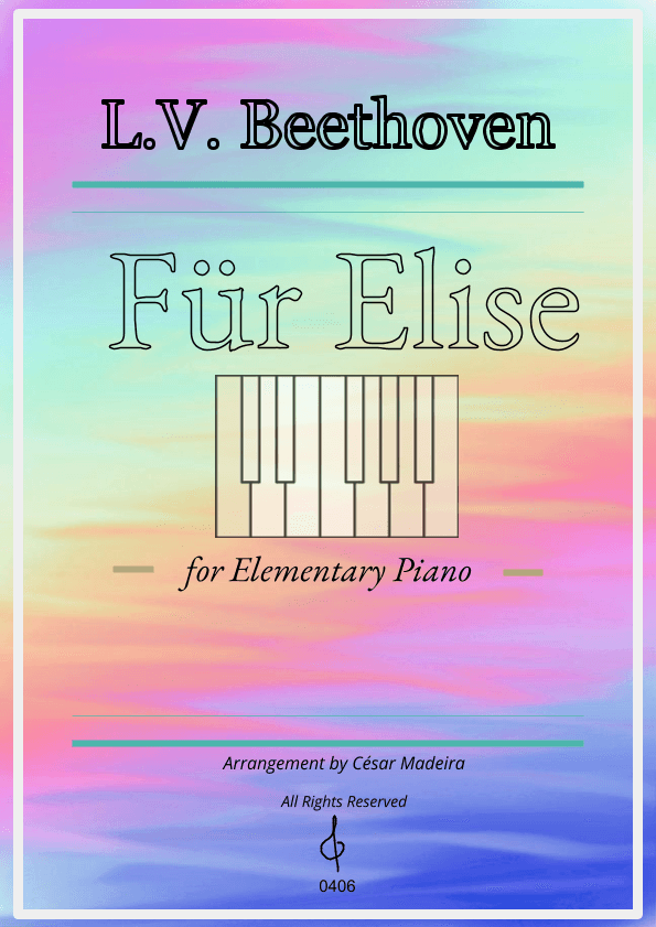 Für Elise by Beethoven - Elementary Piano (W/Chords) (arr. César Madeira)