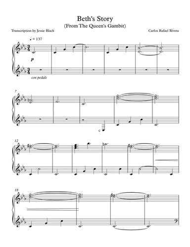 The Queen's Gambit (arr. Jessie Black)