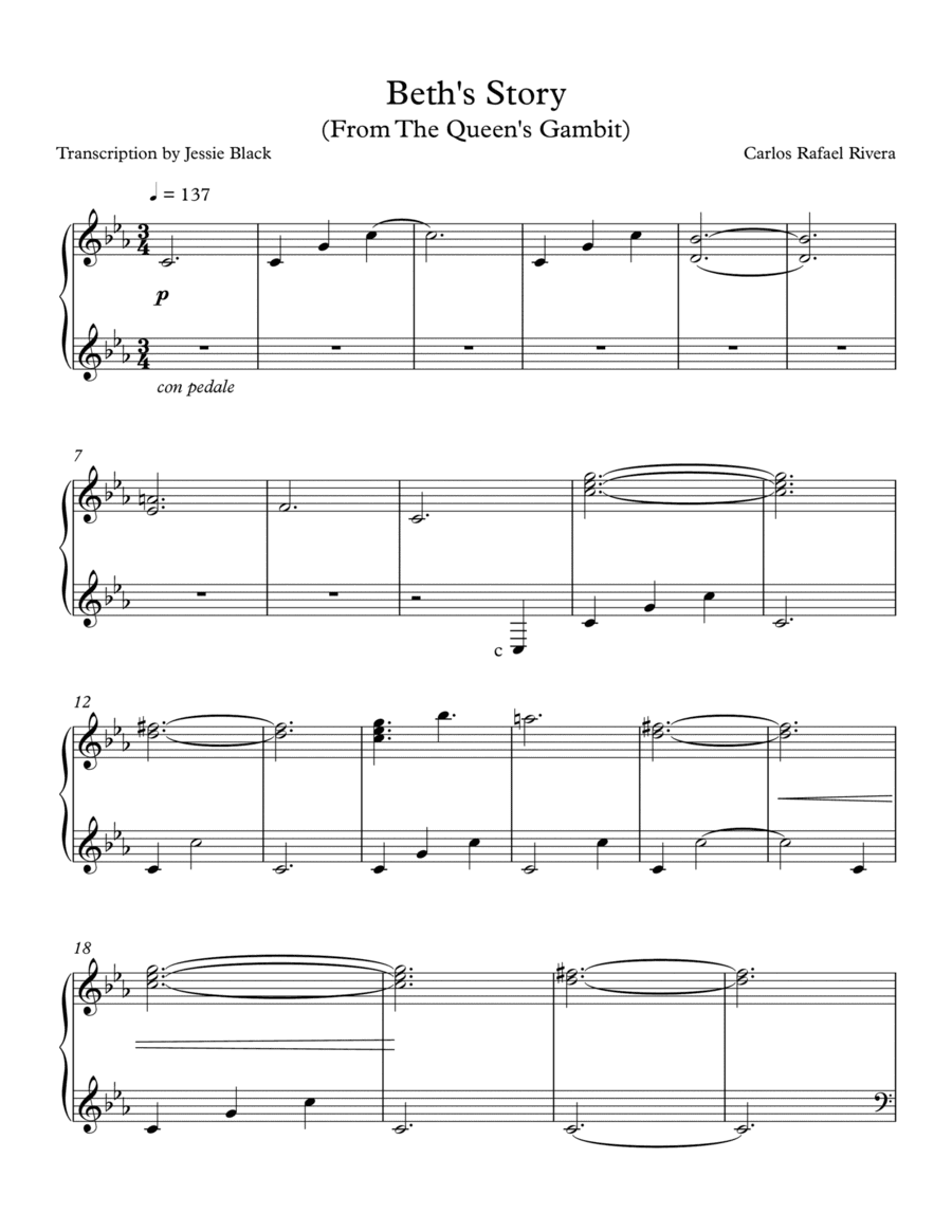The Queen's Gambit (arr. Jessie Black)