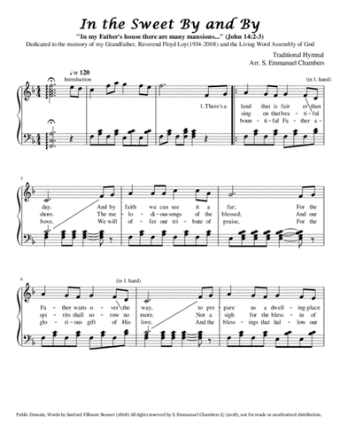 In the Sweet By and By, Hymn (arr. S. Emmanuel Chambers)