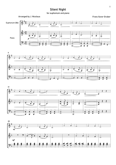 Silent Night (arr. John Nicolaus)