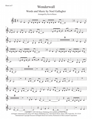 Wonderwall (arr. Kevin Busse)