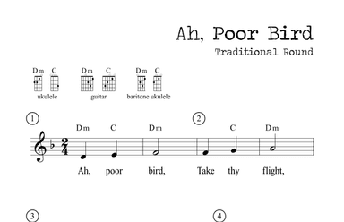 Ah, Poor Bird (Round) (arr. M. Ryan Taylor)