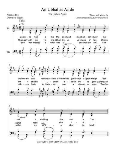 An Ubhal As Airde (arr. Dubravko Pajalic)