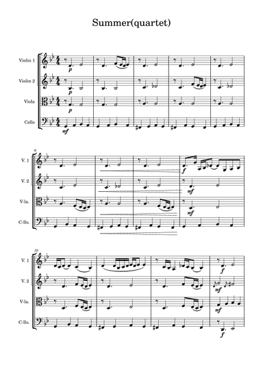 Summer (arr. Andrii Shevchuk)
