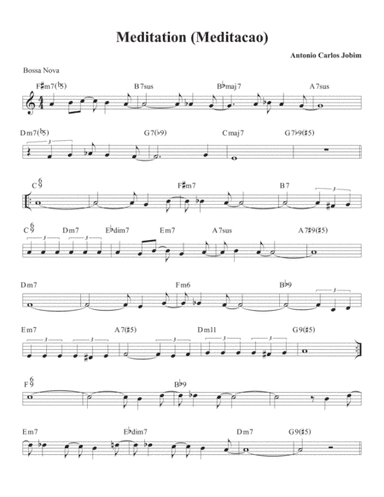 Meditation (meditacao) (arr. David M Fagnant)