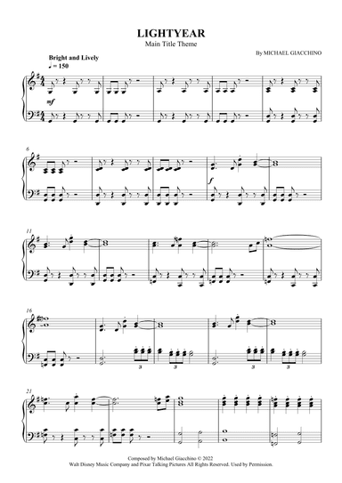 Lightyear Main Title Theme (arr. SCMusic)