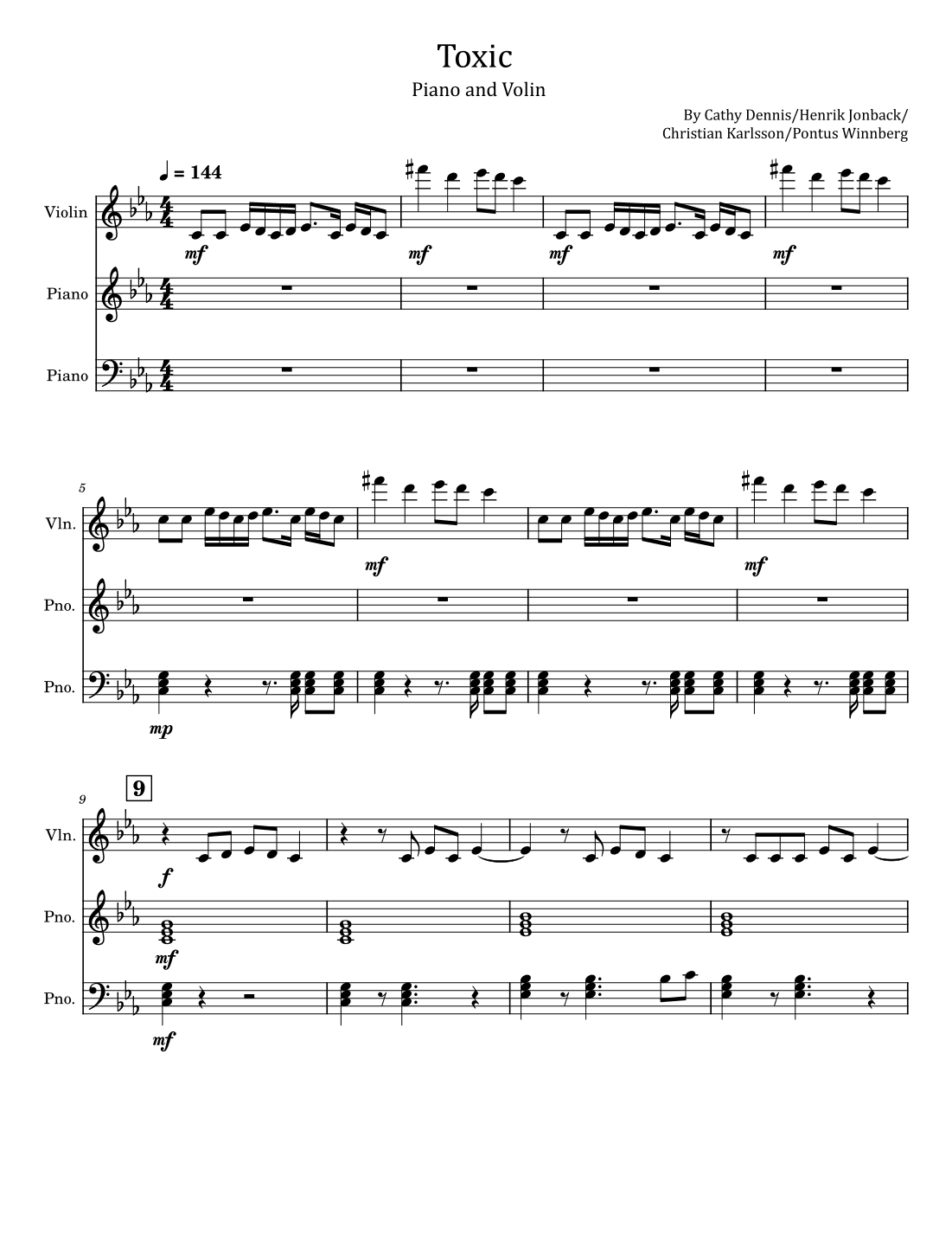 Toxic (arr. poon)